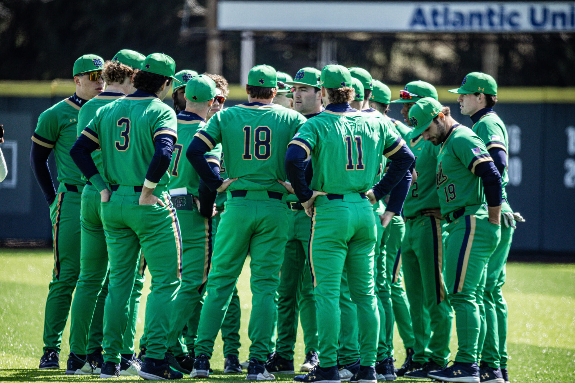 Notre Dame Hosts Boston College For Home Series and Irish Wear Green Notre Dame Hosts Boston College For Home Series and Irish Wear Green