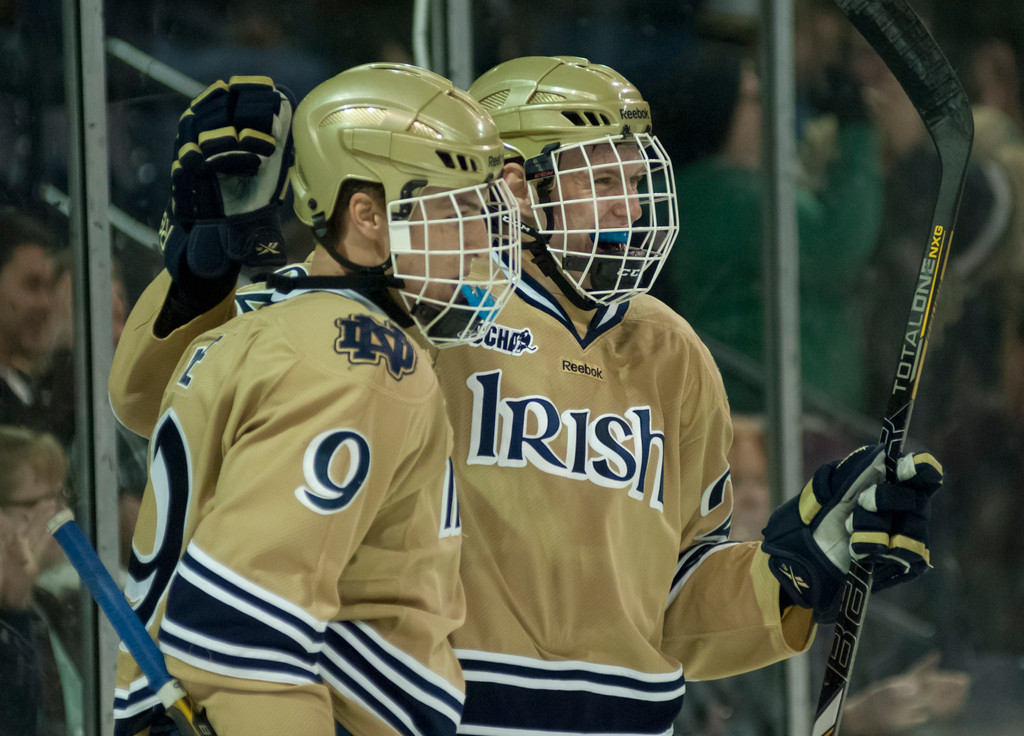 Notre Dame Men's Ice Hockey Sweeps Lake Superior State 12-01-2012