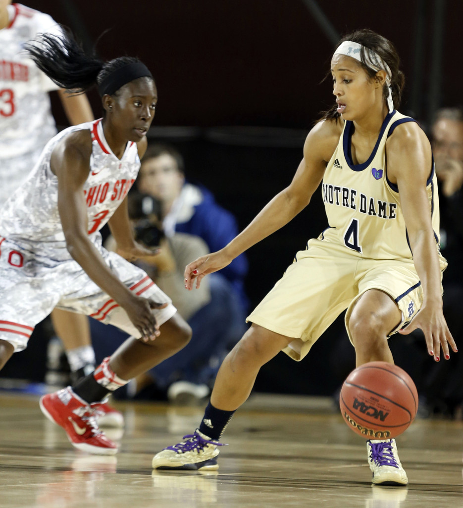 Achonwa Leads #7/6 Notre Dame Past #19/21 Ohio State, 57-51 (AP)