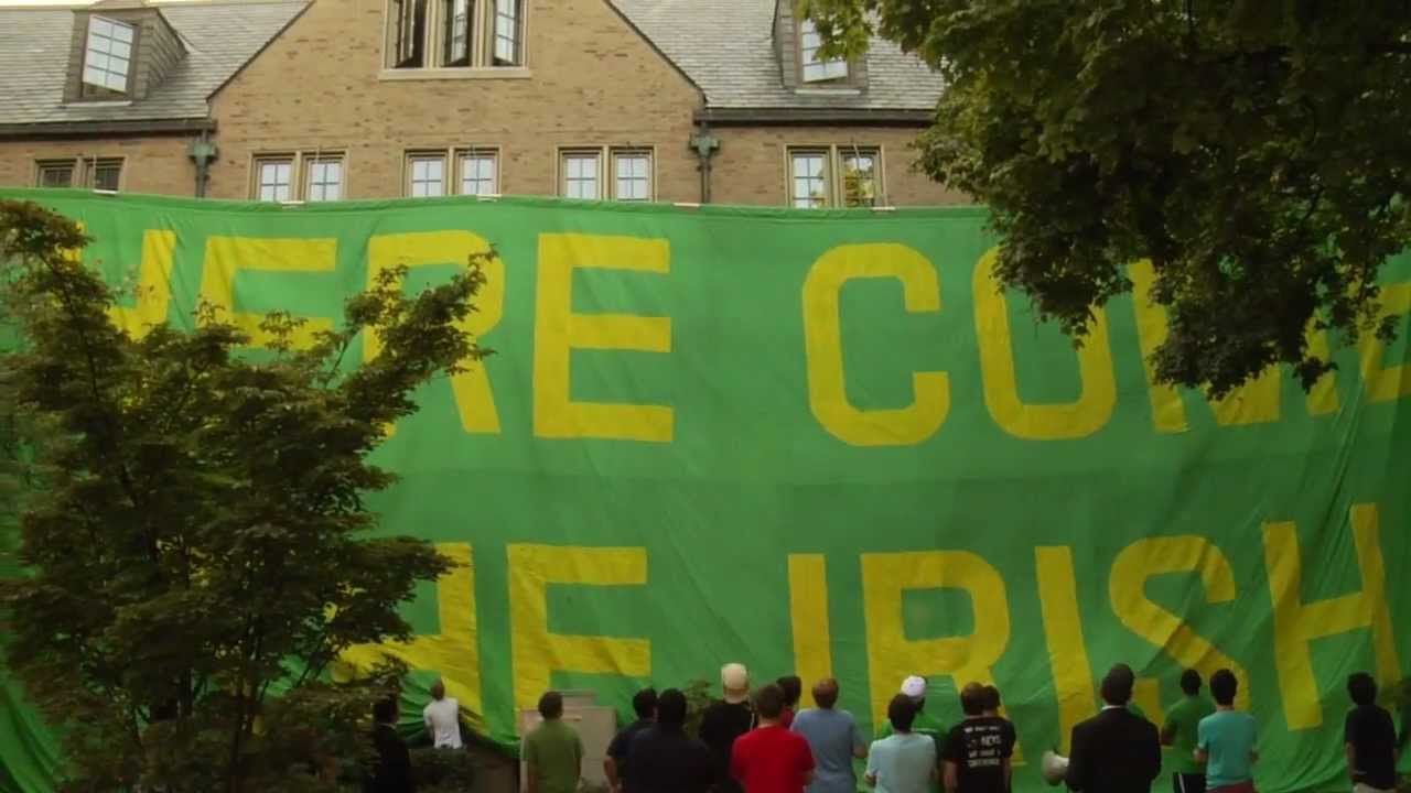 Zahm House Raises The Banner - University of Notre Dame