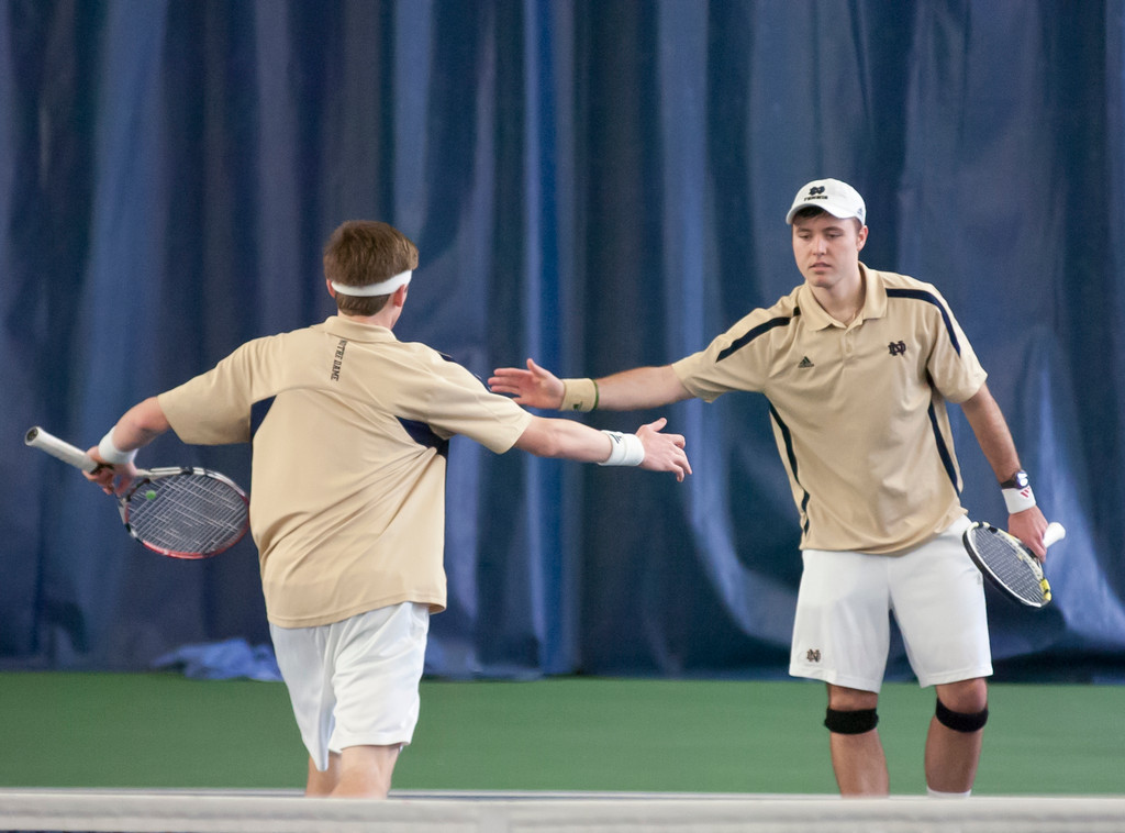 Notre Dame Men's Tennis vs Michigan on 02-16-2013