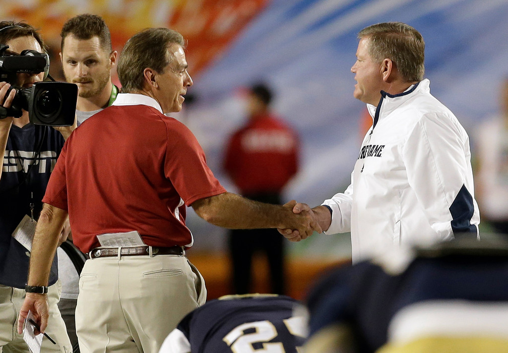 Irish Title Hopes Halted By Crimson Tide, 42-14 (AP)