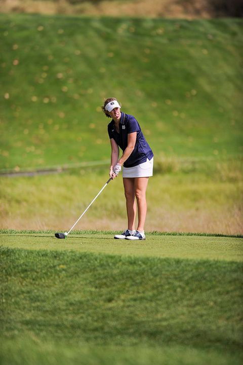 Junior Talia Campbell tied for sixth to wrap up competition at the Bryan National Collegiate on Sunday.