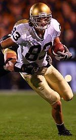Samardzija Earns Eighth All-America Honor Jeff Samardzija ended the 2005 regular season with 71 catches for 1,190 yards and 15 touchdowns.