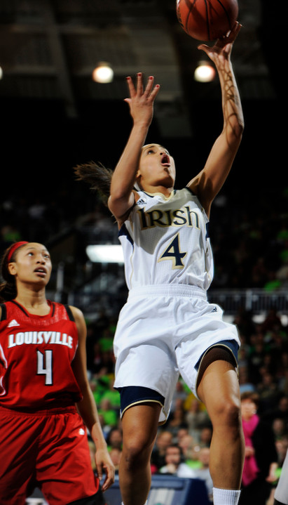 Skylar Diggins registered her second triple-double (and just the fourth in school history) with 17 points, 10 rebounds and 10 assists in Sunday's 84-56 win at DePaul.