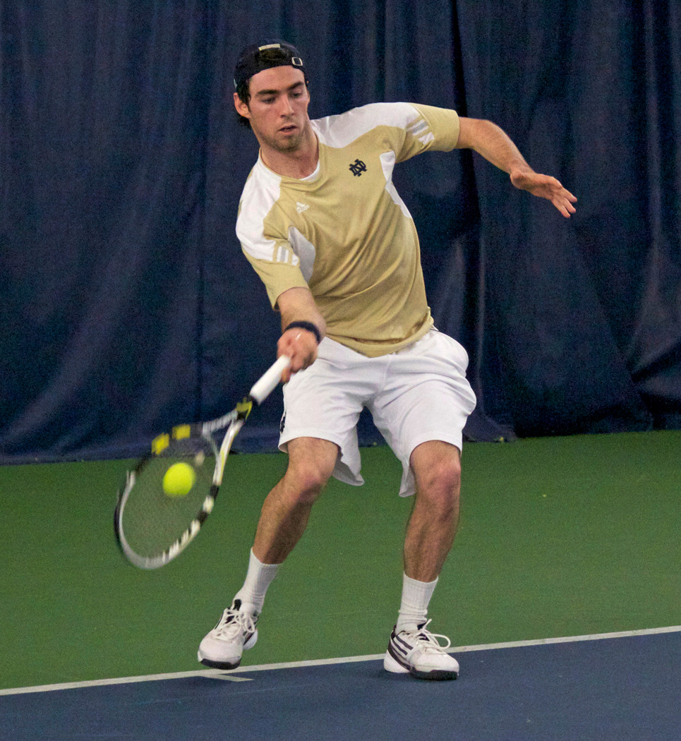 No. 29 Notre Dame Falls To BIG EAST Foe USF, 4-3 Senior Niall Fitzgerald won at No. 5 singles on Saturday against USF.