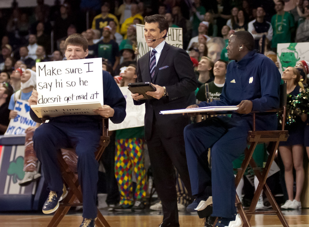 ESPN College GameDay visits Notre Dame Men's Basketball vs Louisville on 02-09-2013