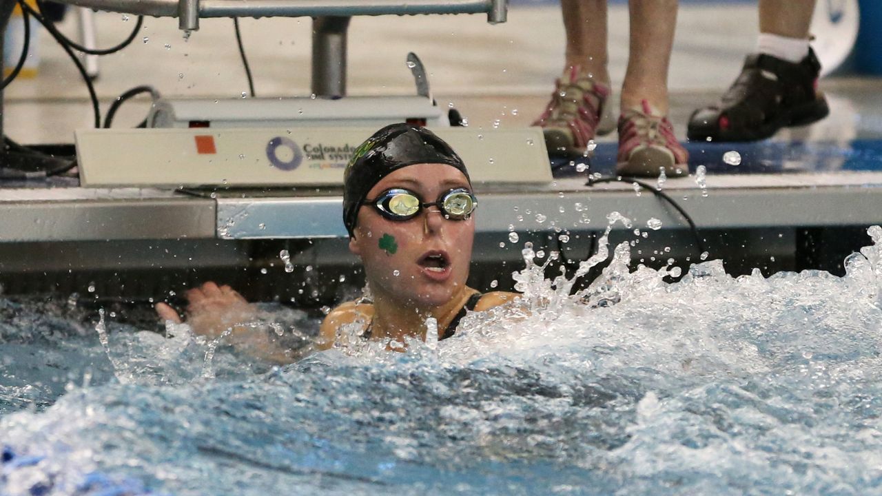 Catherine Mulquin swam a personal best in the 50 free Thursday.