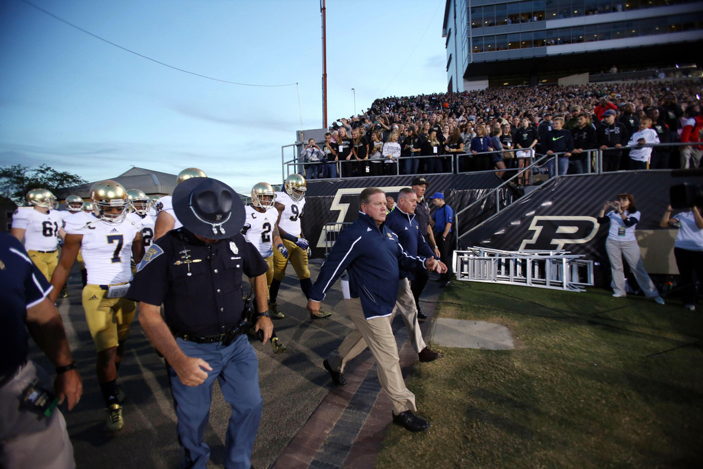 Notre Dame at Purdue (USATSI)