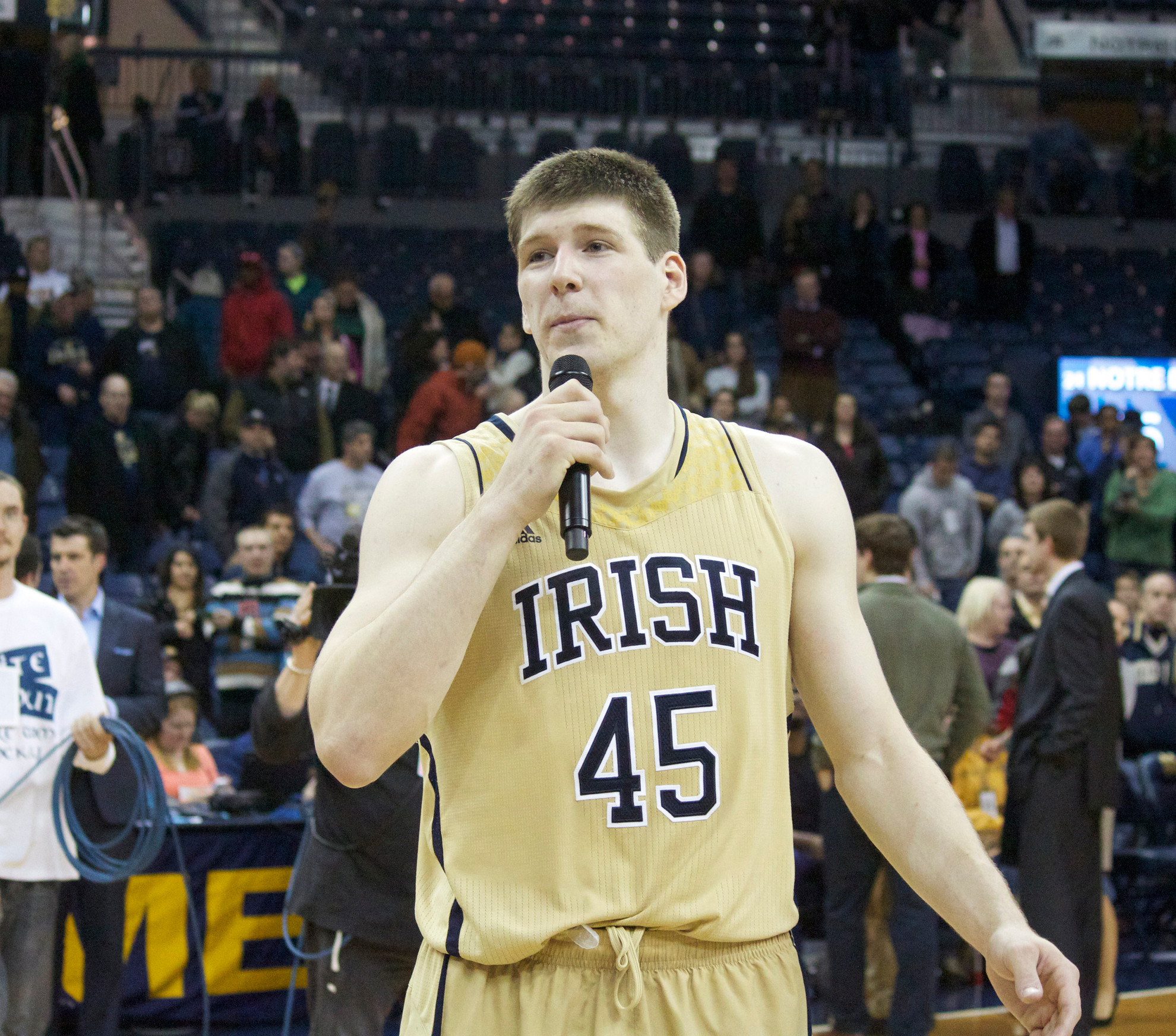 Jack Cooley Named Notre Dame Monogram Club MVP Jack Cooley averaged a double-double (13.1 points and 10.1 rebounds) in his final season in an Irish uniform.