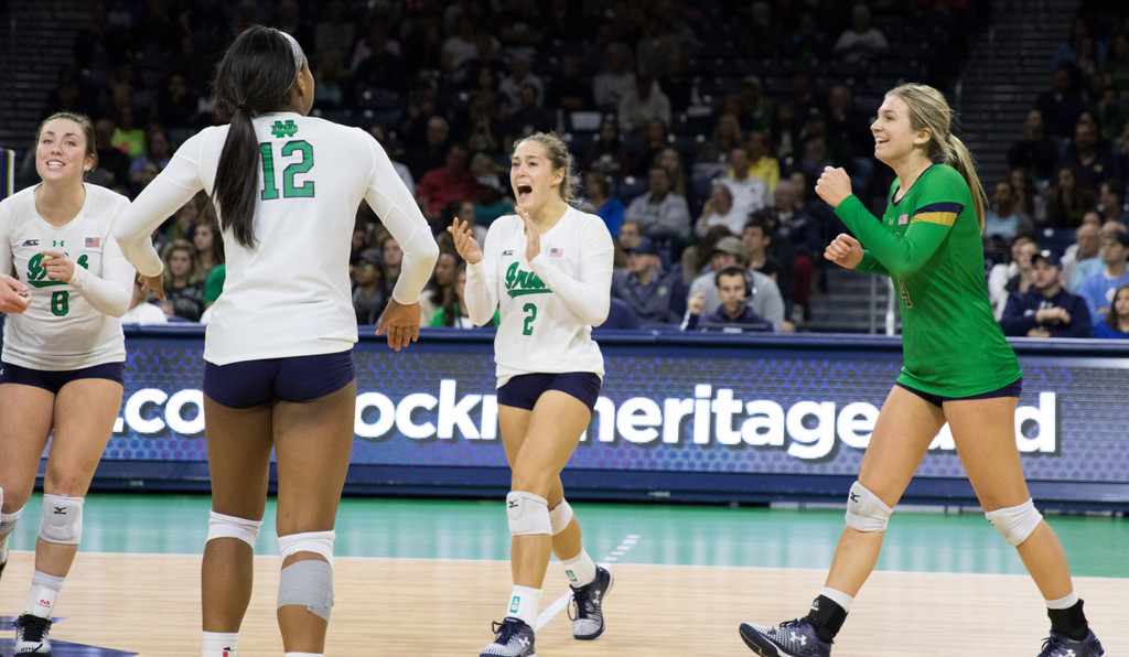 Notre Dame Volleyball vs. No. 8 UNC
