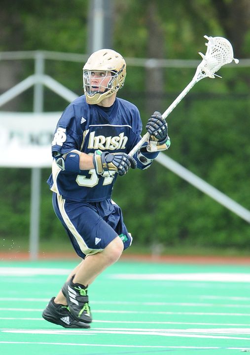 Midfielder Michael Podgajny is the first Notre Dame player to be selected in the first round of the MLL Draft.