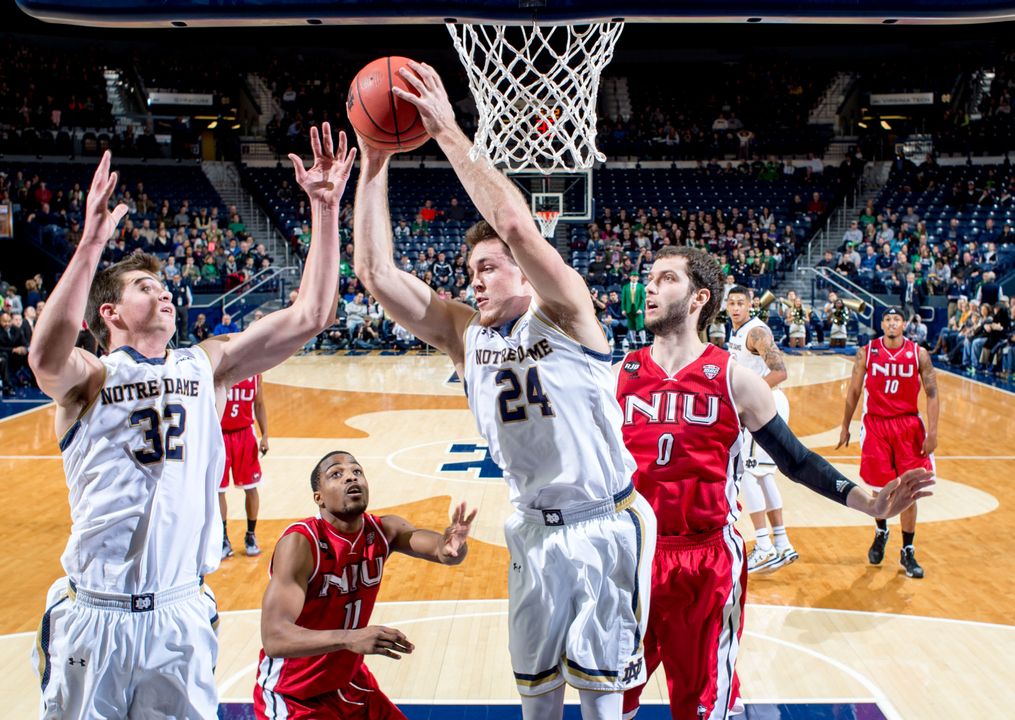 Pat Connaughton leads the Irish in rebounding with a career-best 8.3 rebounds per game.