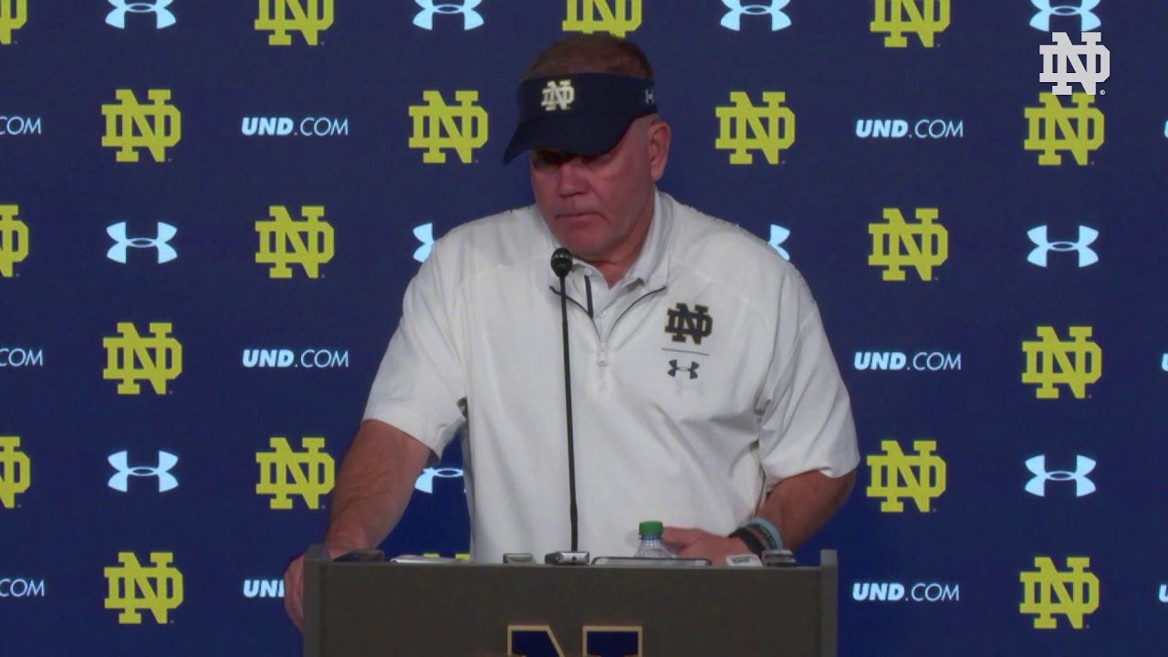 @NDFootball | Brian Kelly Post-Game Press Conference - Blue-Gold Game (2019)