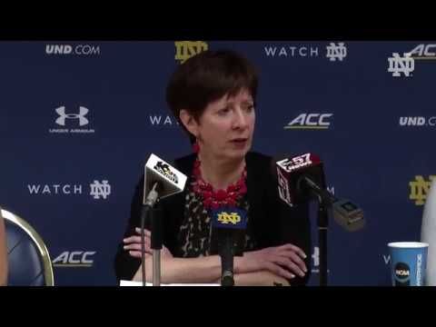 @ndwbb Muffet McGraw Post-Game Press Conference vs. Tennessee (2018)