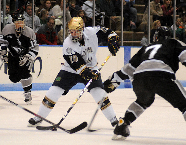 Irish Drop 3-1 Decision At Alaska Junior center Ben Ryan scored Notre Dame's lone goal in the 3-1 loss at Alaska on Saturday. The goal gives Ryan a career-best seven-game point streak.