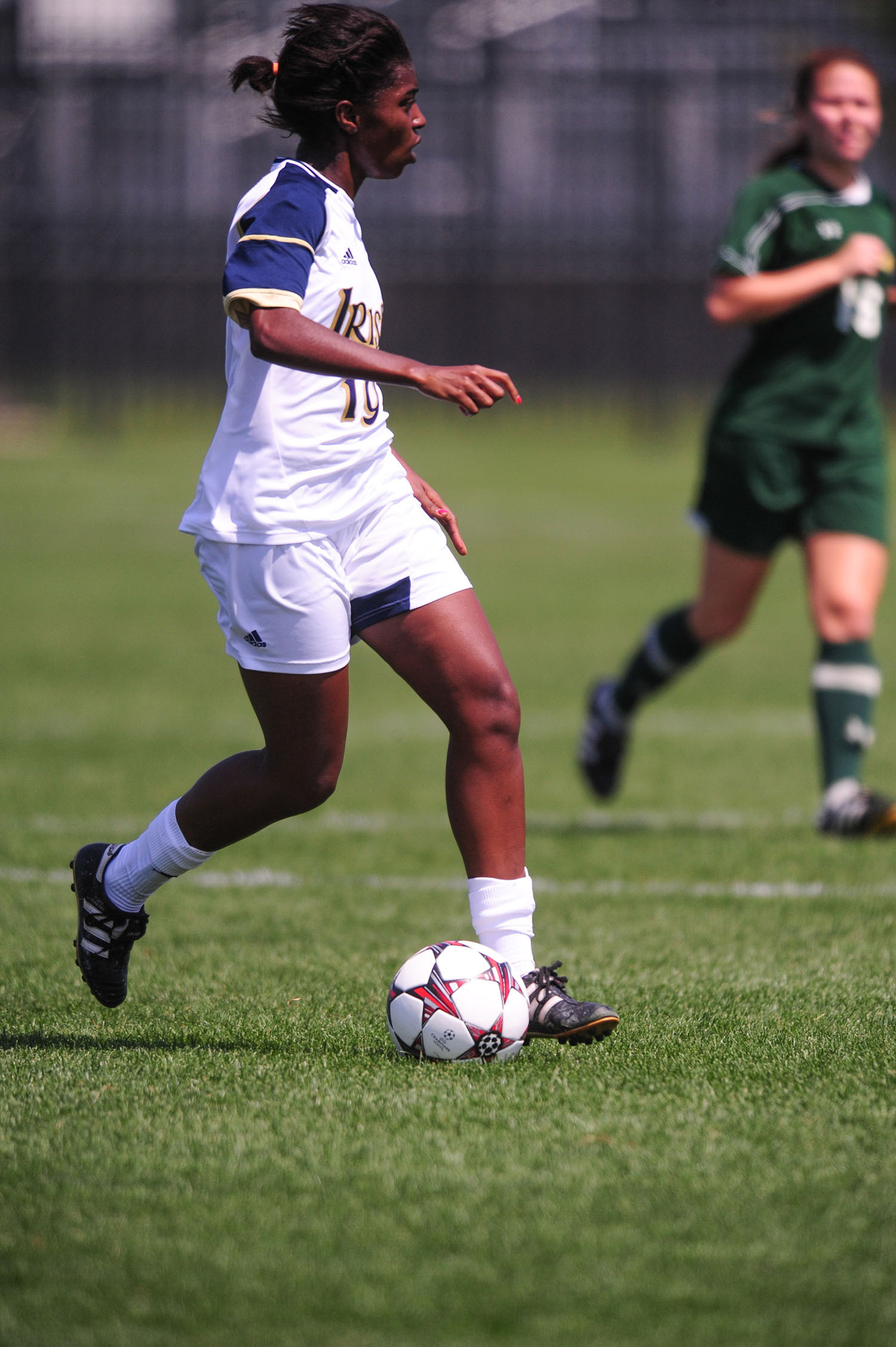 #8 Irish Close Out Homestand Sunday Against Detroit Notre Dame freshman midfielder Rilka Noel scored her first career goal in Sunday's 2-1 double-overtime loss to Duke at Alumni Stadium.