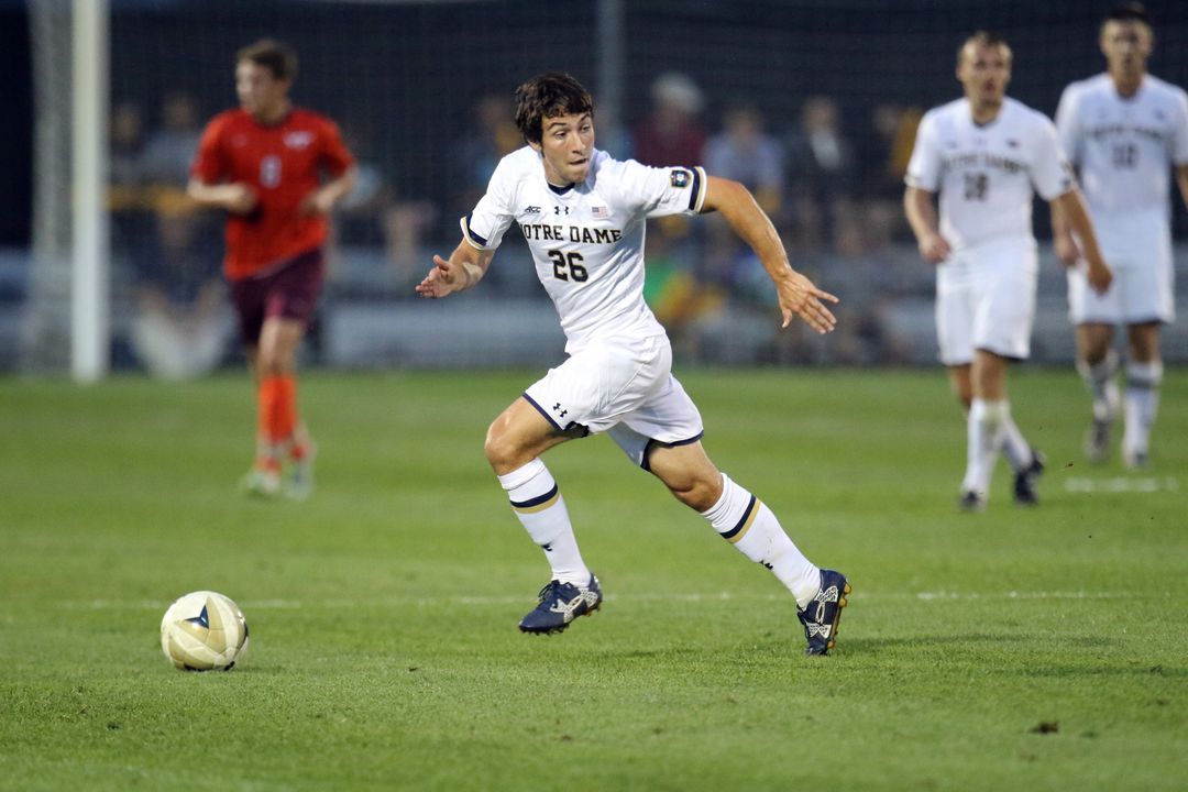 Mark Gormley scored his fourth goal of the season during Notre Dame's match on Tuesday against Northwestern