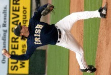Six Cape Cod League Players Highlight Another Busy Summer For Notre Dame Baseball Program Dan Kapala is one of six Notre Dame players who have joined the prestigious Cape Cod summer wood-bat league (photo by Pete LaFleur).
