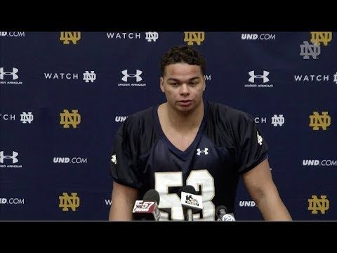 @NDFootball Sam Mustipher Press Conference (03.06.18)
