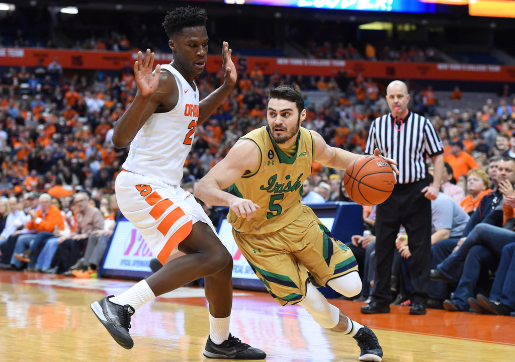 No. 25 Notre Dame Falls to Syracuse, 81-66