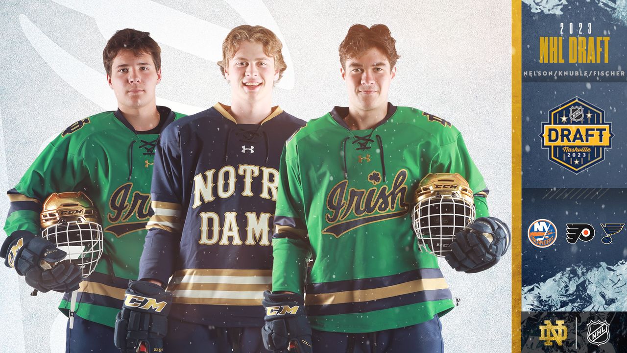 Three Irish Selected In 2023 NHL Draft – Notre Dame Fighting Irish –  Official Athletics Website