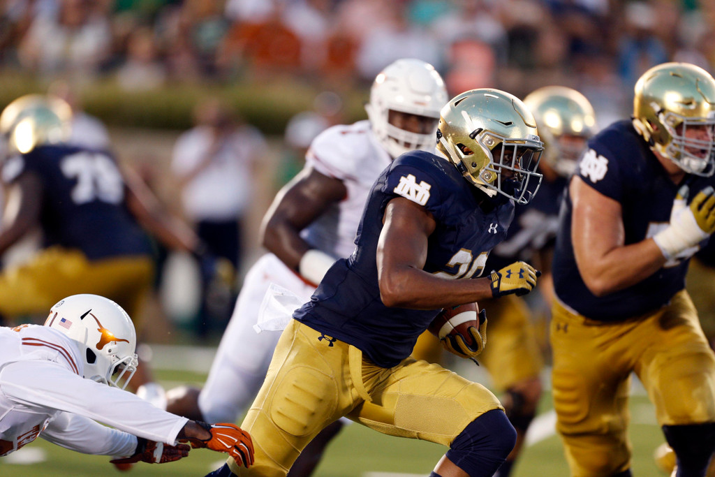 Notre Dame 38,  Texas 3