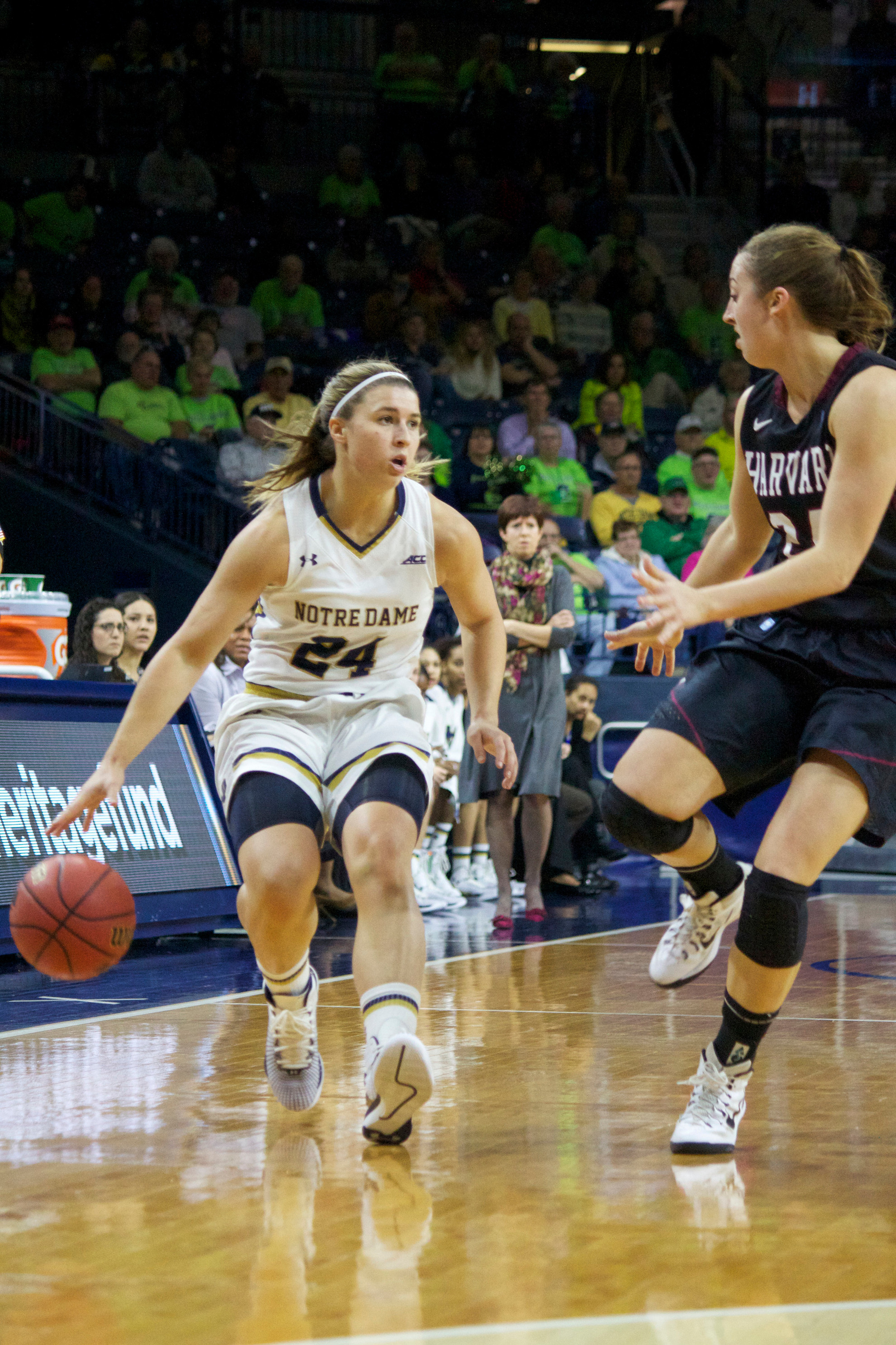 IRISH EXTRA: Huffman Finding Her Role Junior guard Hannah Huffman is averaging career highs of 6.4 points, 4.2 rebounds and 2.0 steals per game this season.