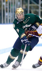 Irish Take The Road To The Joe For Notre Dame’s First CCHA Semifinal Appearance Since 2000 Defenseman Noah Babin and the seven other seniors on the roster make their second appearance at Joe Louis Arena. They played there in the 2004 CCHA Super Six as freshmen.