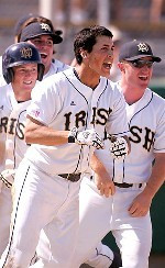 Irish Hoping For Plenty Of Memorable Senior Moments In 2006 Senior shortstop Greg Lopez (center) is part of an eight-man senior class that includes six potential starters in the everyday lineup and one of the top weekend starters in lefthander Tom Thornton (photo by Matt Cashore).