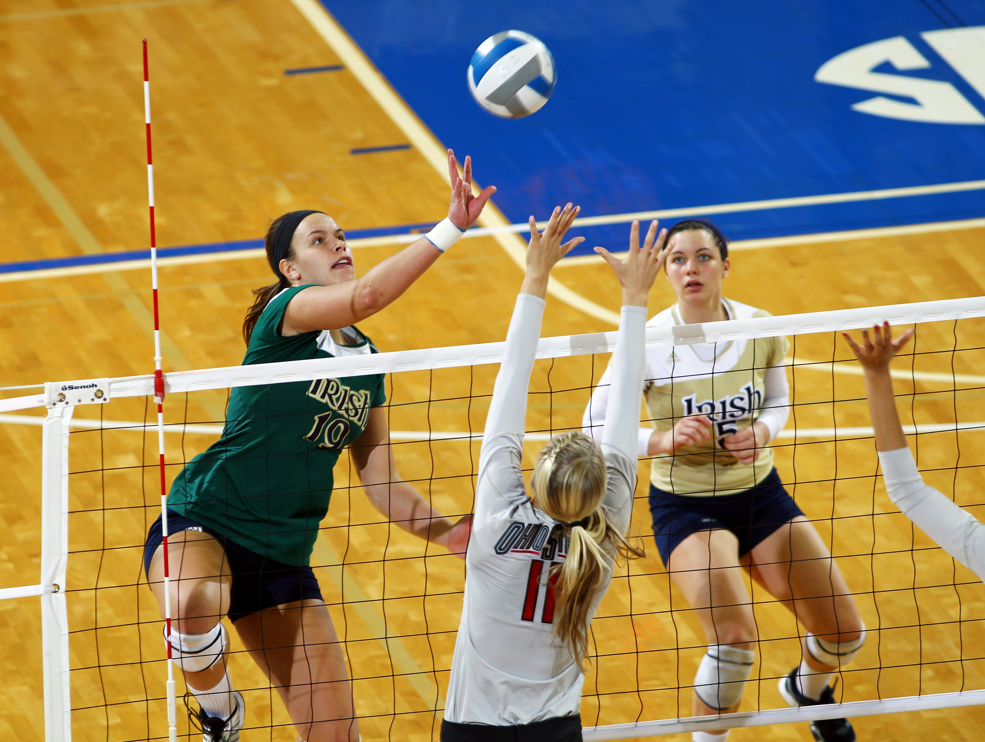 Volleyball To Hold Open Practice At South Bend’s Kroc Center Tuesday Junior Jeni Houser had team highs in kills (11), service aces (3) and blocks (5).