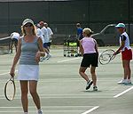 The 2005 edition of the Notre Dame Monogram Club Adult Tennis Camp featured a total of 52 campers, an increase of more than 60% from the inaugural event.