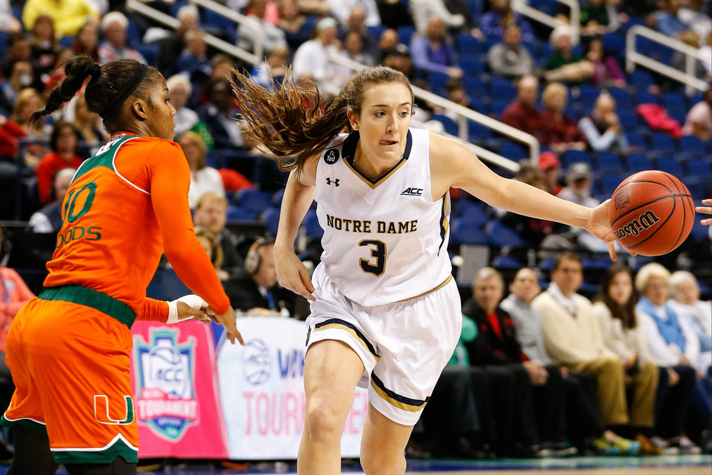 No. 21 Miami, 67 vs. No. 2 Notre Dame, 78