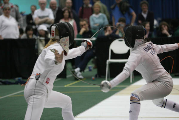 Gaining Experience a World Away Junior epeeist Kelley Hurley