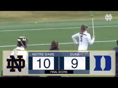 @NDWomensLax | Highlights vs Duke (2018)