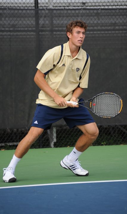 Freshman Blas Moros improved to 3-1 after defeating Tulsa's Grant Ive 6-2, 6-0 Saturday.