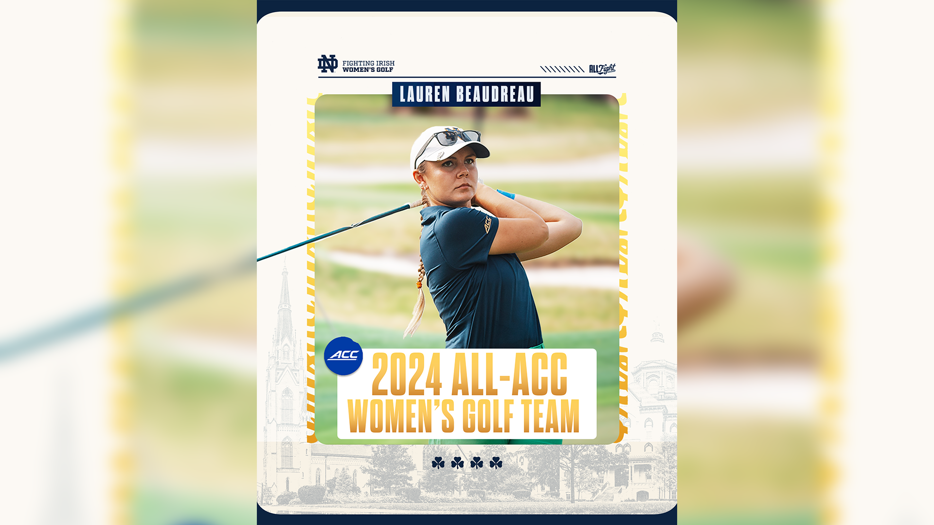 Beaudreau Selected To 2024 All-ACC Women’s Golf Team Beaudreau Selected To 2024 All-ACC Women’s Golf Team