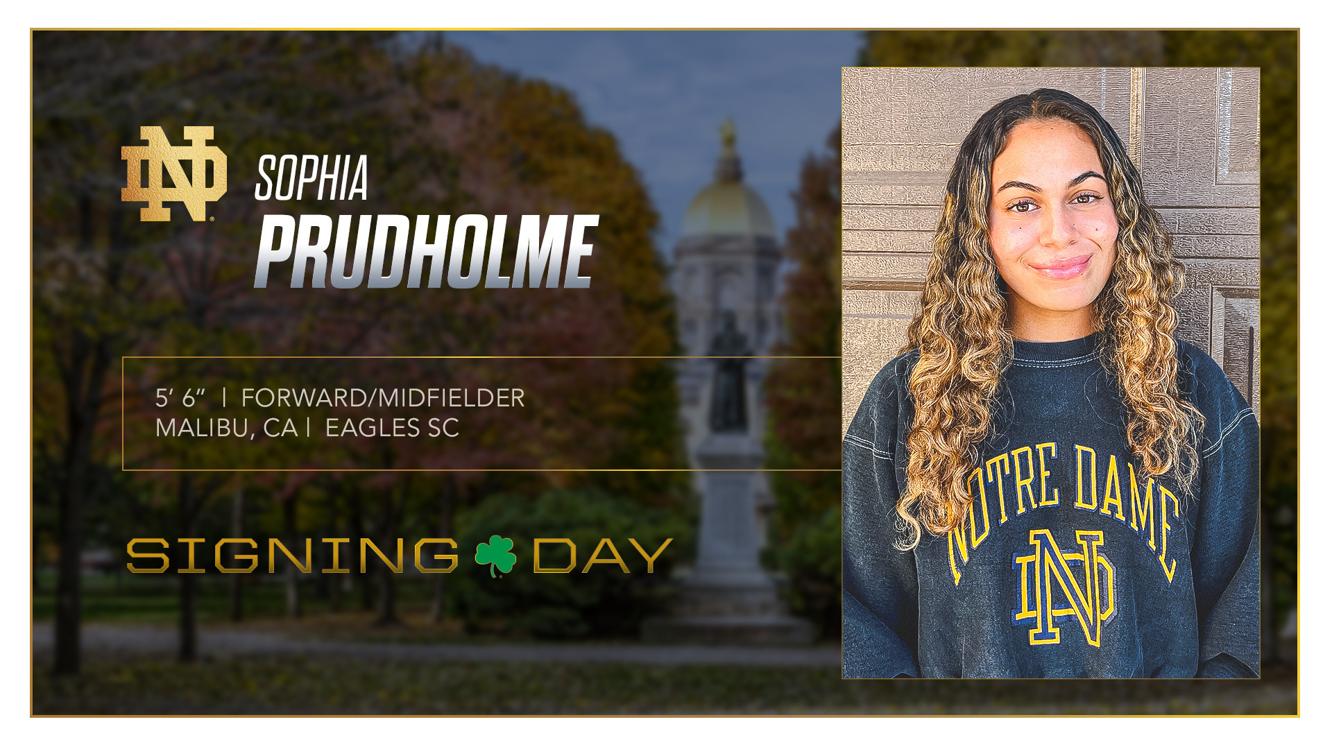 Irish Add Sophia Prudholme To Incoming Class Irish Add Sophia Prudholme To Incoming Class