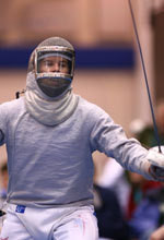 Notre Dame freshman Bill Thanhouser will fence in the individual and team bouts at the 2006 Junior World Championships (photo by Matt Cashore).