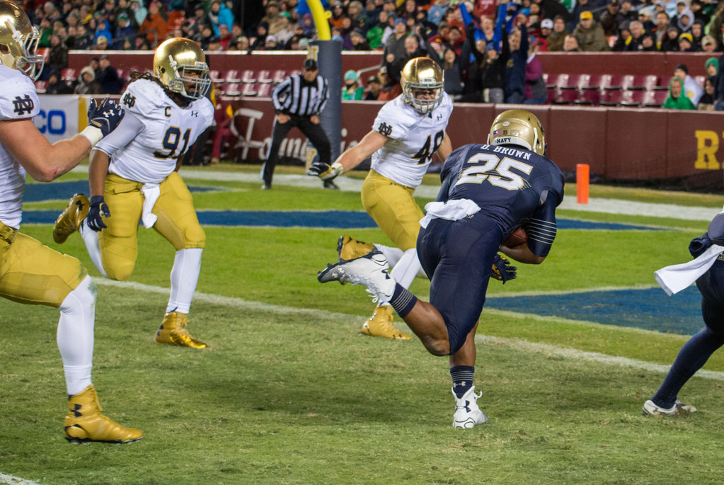 No. 6 Football vs. Navy (USATSI)