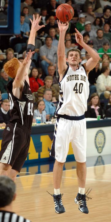 Irish rising junior forward/center Luke Zeller is beginning his second tour with Athletes in Action, as the group prepares for a trip to Australia later this month.