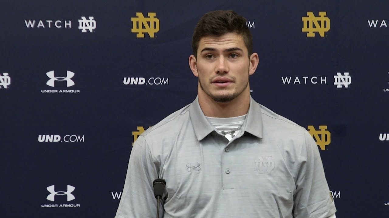 @NDFootball Drue Tranquill Press Conference - NC State (10.25.17)