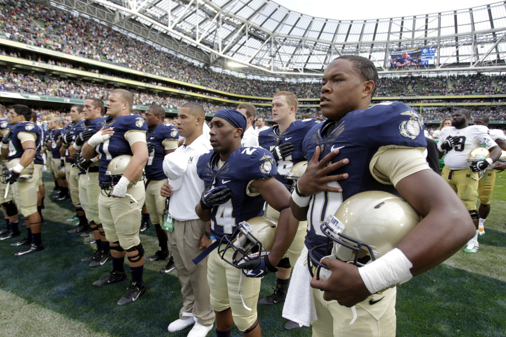 Notre Dame Pounds Navy 50-10 in Dublin (AP)