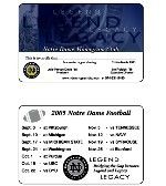 Notre Dame Monogram Club members are entitled to many special benefits via the new membership card.