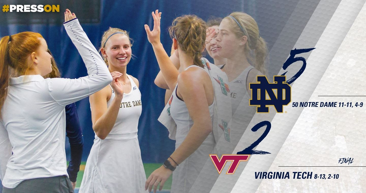 Irish Take 5-2 Decision At Virginia Tech Irish Take 5-2 Decision At Virginia Tech