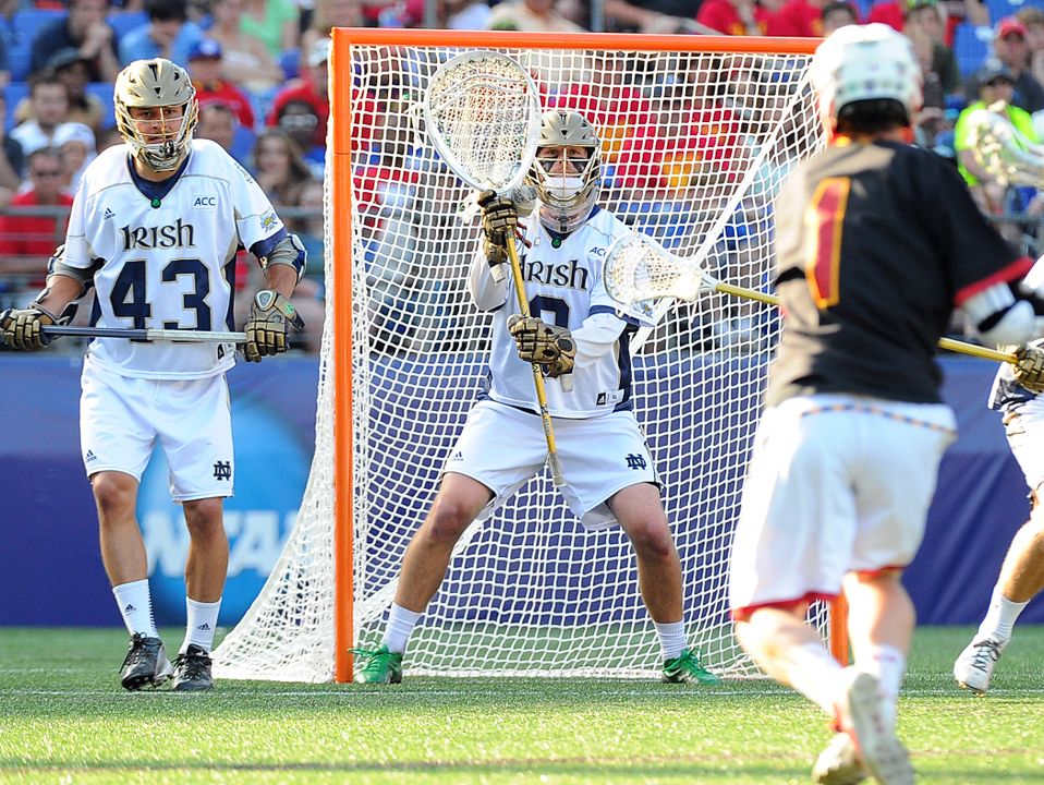 Conor Kelly made 14 saves in the Irish net, just one component for the full-team effort that beat Maryland yesterday.