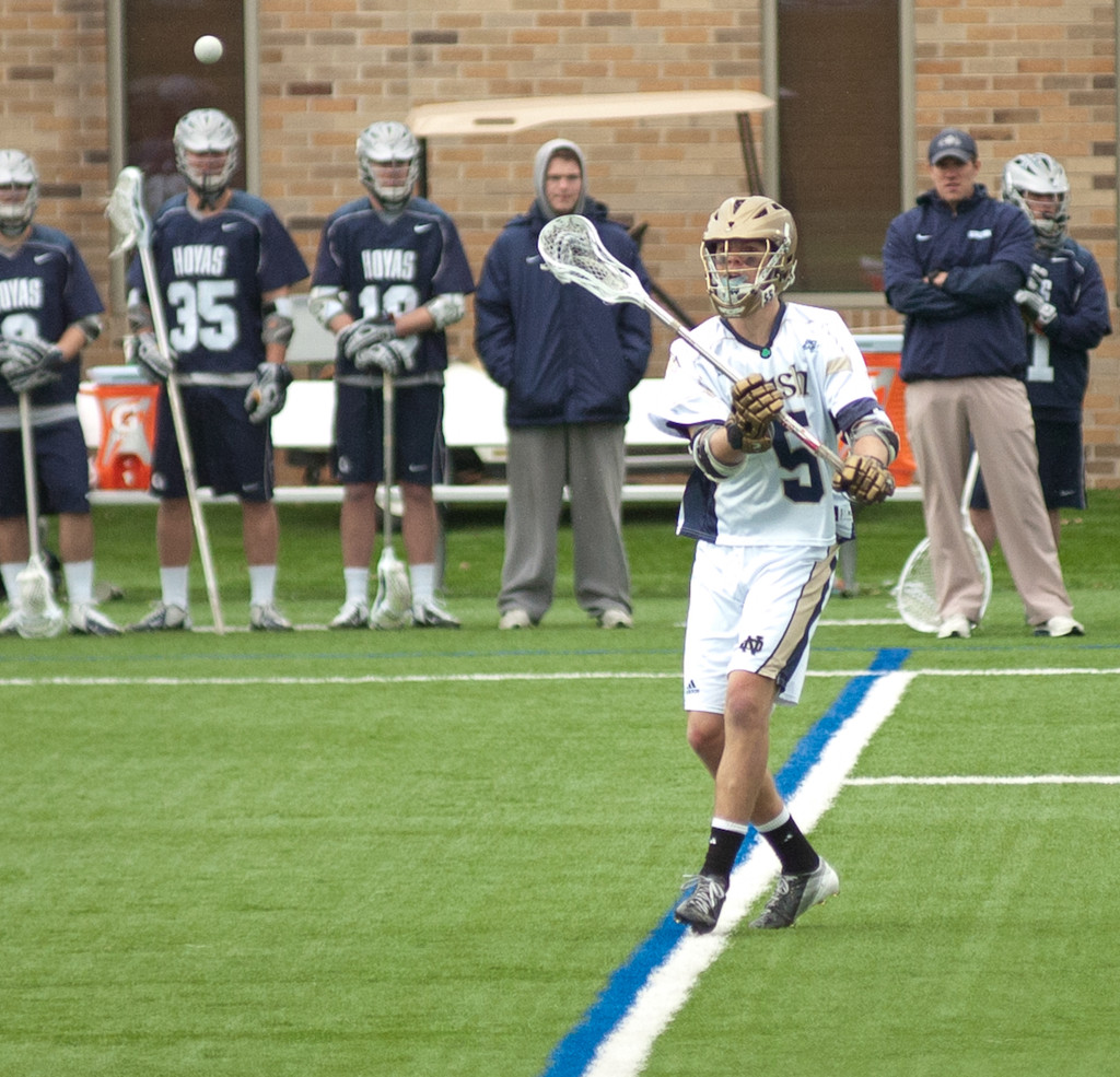 #4 Notre Dame Fighting Irish Men's Lacrosse vs Georgetown Hoyas on 04-14-2013