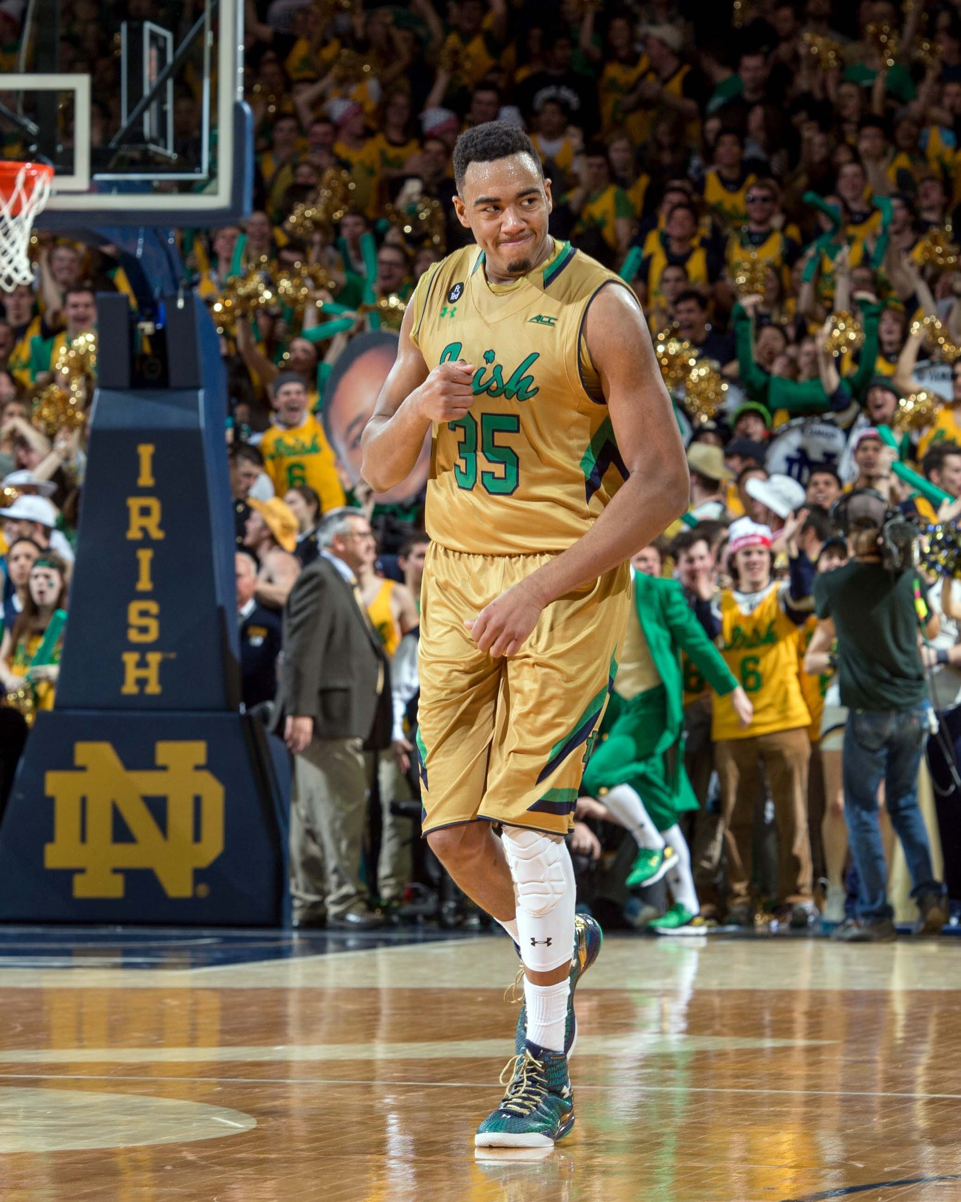 Irish Head To Clemson For A Key ACC Battle Sophomore Bonzie Colson and the Irish face a quick turnaround, defeating #2/1 North Carolina on Saturday, Feb. 6, then traveling to Clemson for a Monday night battle with Clemson.