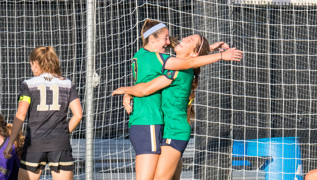 #22 Notre Dame vs #20 Wake Forest on September 29th 2017, at Alumni Stadium