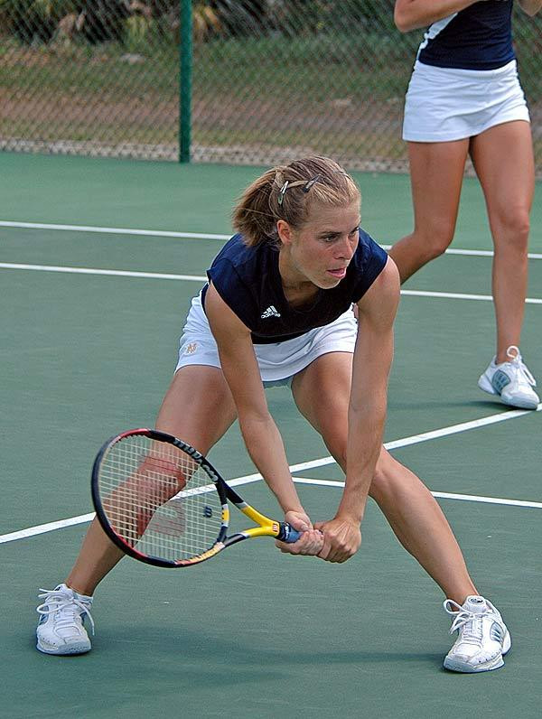 #7 Irish Continue Homestand With Three Matches In Four Days Senior Kristina Stastny won in doubles and then clinched the match with a singles victory.